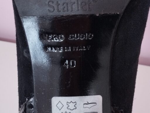 Décolleté Starlet vernice e camoscio nero n 40