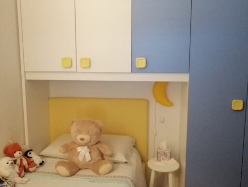 Cameretta a ponte bambino con letto memory