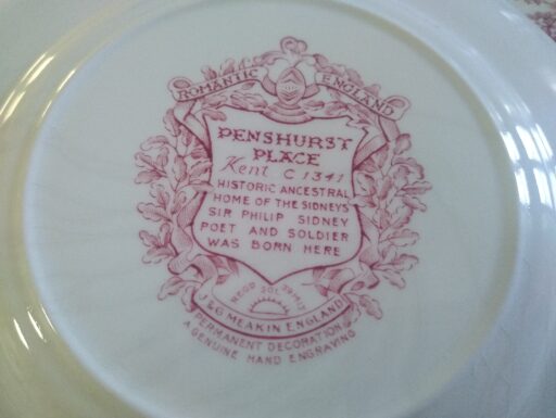 Servizio Penshurst Place Romantic England piatti Dolce