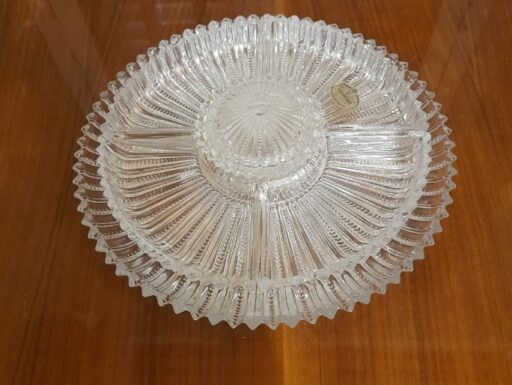 Antipastiera in CRISTALLO antico mai usata