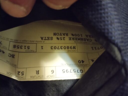 Completo uomo di Davide Cenci taglia 52