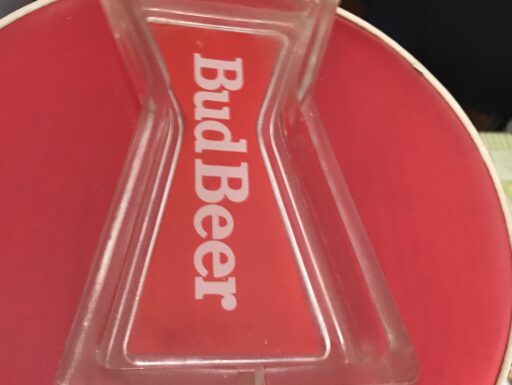 Portacenere in vetro anni settanta birra Bud