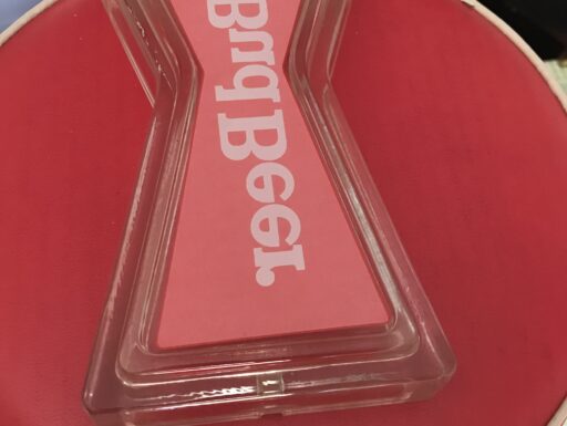 Portacenere in vetro anni settanta birra Bud