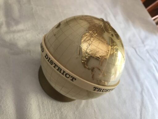 Mappamondo/salvadenaio banca americana anni 60