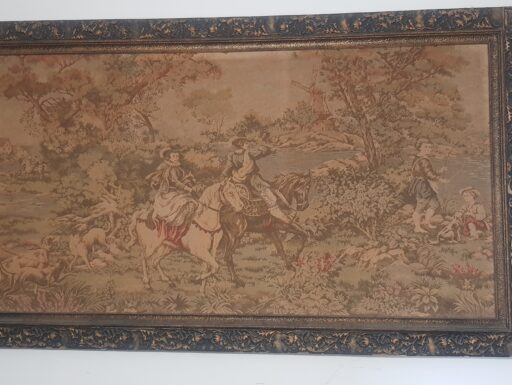 Antico quadro con cucito