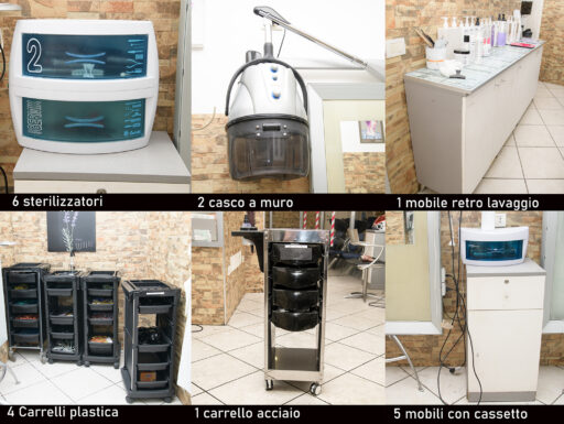 Arredamento usato per parrucchiere