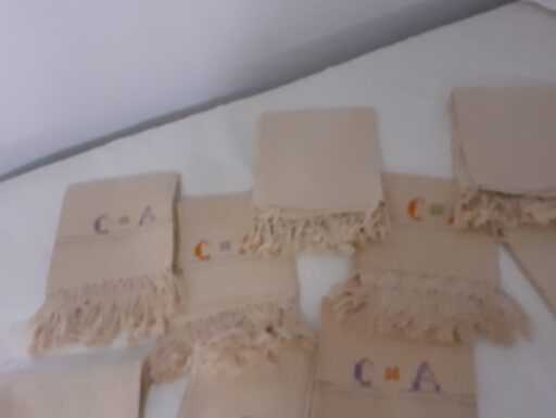 15 asciugamani pura tela