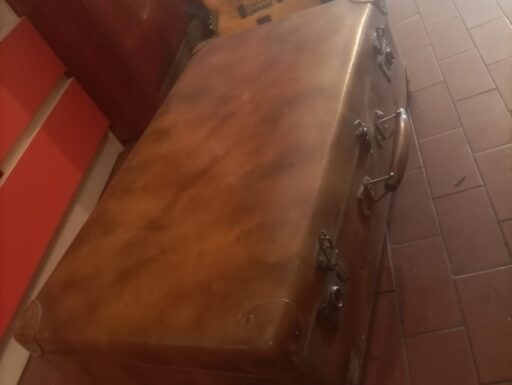 Valigia vintage in pelle