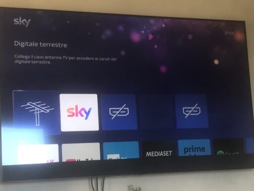 Tv sky glass