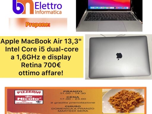 Apple MacBook Air 13,3″ Intel i5 8gb ram 128 gb ssd