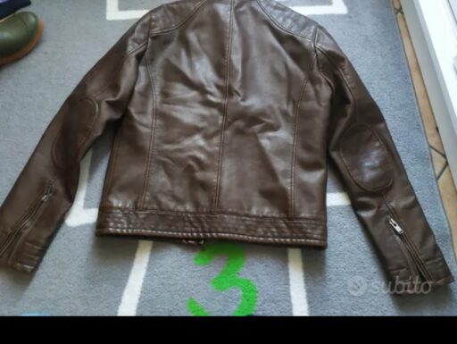 giacca mango in pelle sintetica