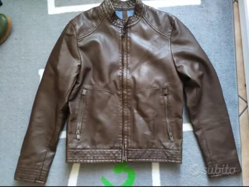 giacca mango in pelle sintetica