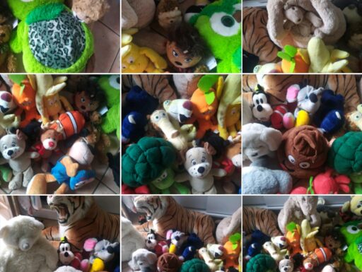 lotto 40 peluche varie misure