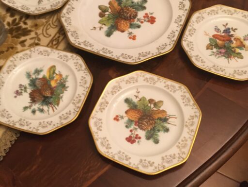 Servizio dolce in Limoges, raffinata porcellana