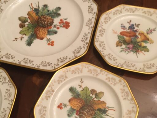 Servizio dolce in Limoges, raffinata porcellana