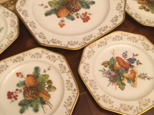 Servizio dolce in Limoges, raffinata porcellana