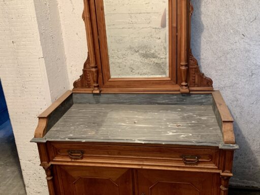 2 Mobili antiquariato con ripiano in marmo