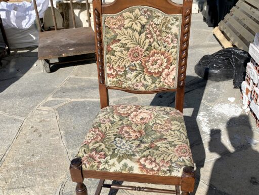 6 Sedie in damascato antico