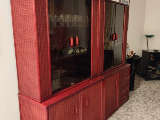 Credenza in midollino