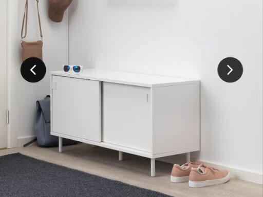 Panca con vano portaoggetti