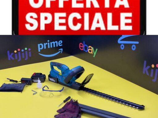 Tagliasiepi a batteria 24v lama 50cm doppia batteria