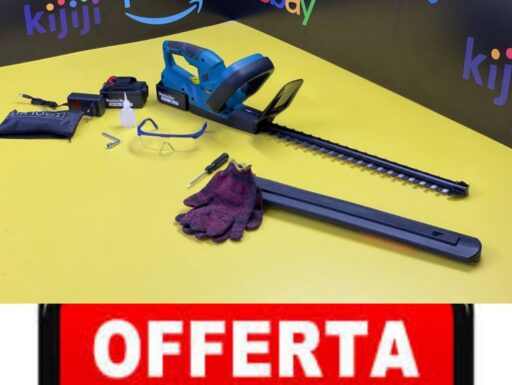 Tagliasiepi a batteria 24v lama 50cm doppia batteria