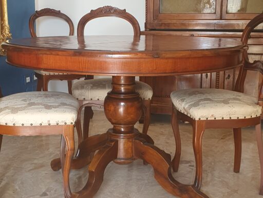 Tavolo allungabile con 6 sedie