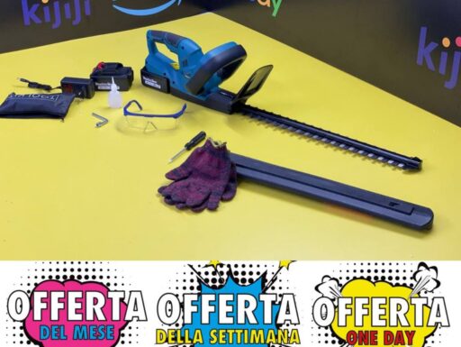 Tagliasiepi a batteria 24v lama 50cm doppia batteria