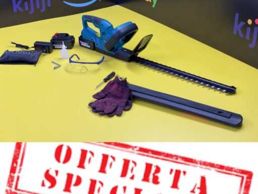 Tagliasiepi a batteria 24v lama 50cm doppia batteria