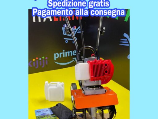 Motozappa a benzina compatto 65cc e 3,7cv