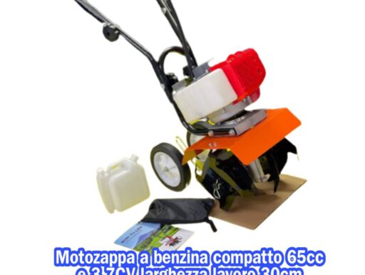 Motozappa a benzina compatto 65cc e 3,7cv