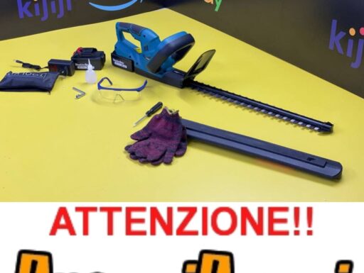 Tagliasiepi a batteria 24v lama 50cm doppia batteria