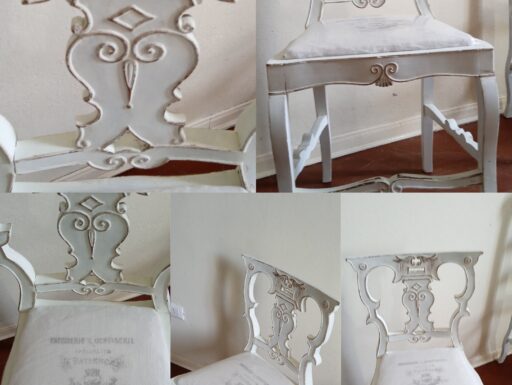 Sedia in stile shabby chic