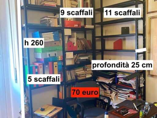 Scaffali in ferro laccati nero