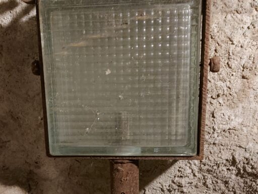 5 lampioni da esterno con vetri originali dell’epoca