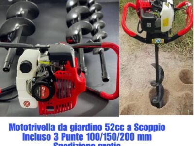 Mototrivella da giardino 52cc a scoppio incluso 3 punte