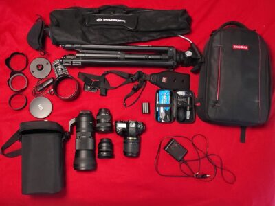 Nikon d7500+obiettivi e accessori vari