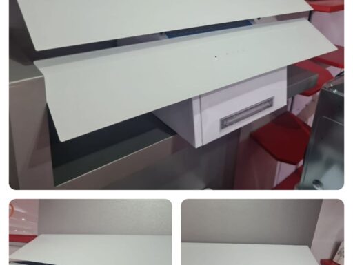 Cappe bianche da 90 cm – luxell – con faretti a led – touch