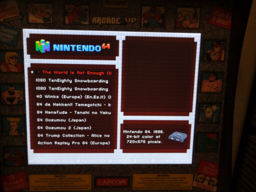 Arcade1up mini cabinato con retropie