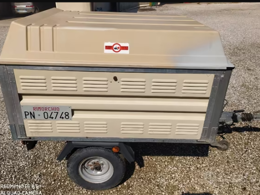 Carrello rimorchio trasporto cani / selvaggina ellebi