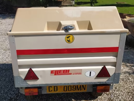 Carrello rimorchio trasporto cani / selvaggina ellebi