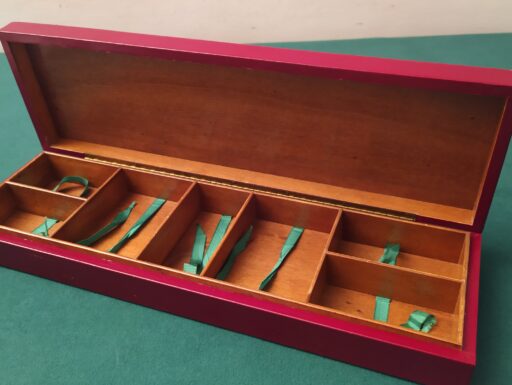 Scatola legno fiches vecchie lire – anni 70