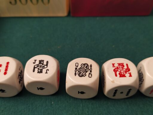 Scatola poker rivestita in cuoio