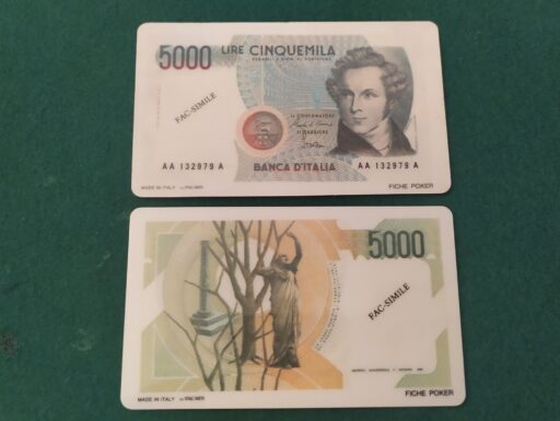 Fiches vecchie lire in pvc