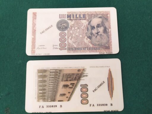 Fiches vecchie lire in pvc