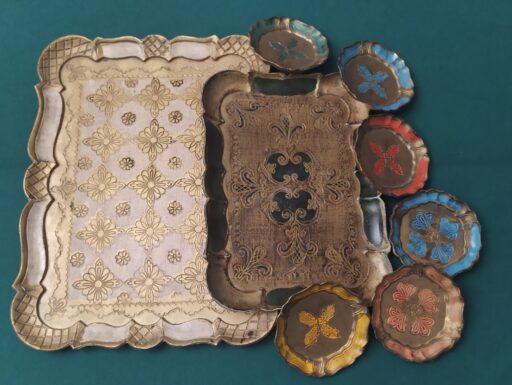 Vassoi rettangolari e sottobicchieri legno