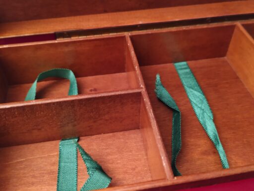 Scatola legno fiches vecchie lire – anni 70