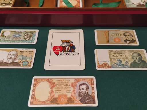 Scatola legno fiches vecchie lire – anni 70