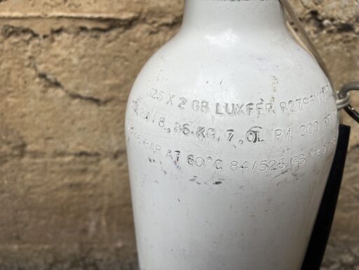 Bombola per ossigeno 10 lt in alluminio + erogatore dedicato