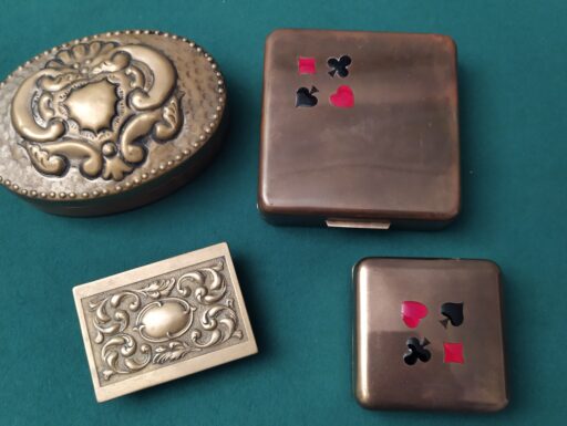 Scatole ottone metallo